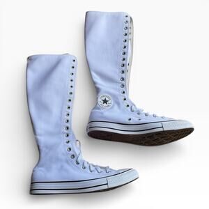 New Converse All Star XX-Hi White Womens 12 M 10 Chuck Taylor Knee High Zip Lace